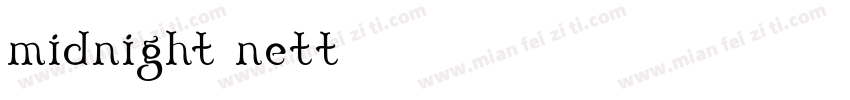 midnight nett字体转换